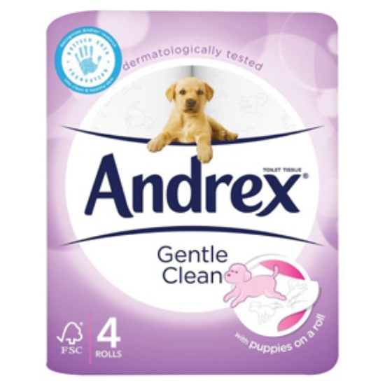 Picture of Andrex Gentle Clean Toilet Rolls 4pk x6